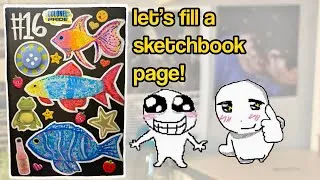 Thumbnail: Filling a sketchbook page! ft. Arrtx ★