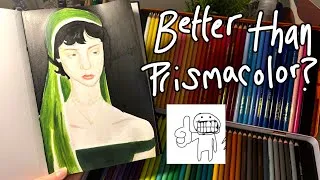 Thumbnail: trying colored pencils in my sketchbook ☆ ft. WOOMER