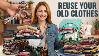 Thumbnail: JUST CUT OFF YOUR Old CLOTHES LIKE MAGIC IT TURNS INTO WONDERFUL WORKS 