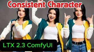 Thumbnail: Consistent Character in LTX 2.3 ComfyUI: STOP Losing Your Character's Face Between Scenes