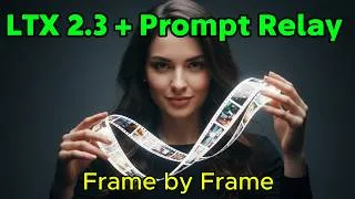 Thumbnail: How To Control Every Second of Your LTX 2.3 Videos | Prompt Relay ComfyUI