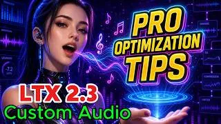 Thumbnail: LTX 2.3 Custom Audio Workflow: Perfect Lip Sync + Pro Optimization Tips!