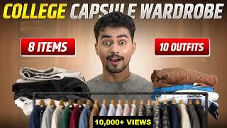 Thumbnail: 🔥8 ITEMS - 10 OUTFITS🔥 - Building COLLEGE Capsule WARDROBE 2026