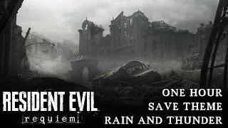 Thumbnail: Resident Evil: Requiem | Respite | Save Theme | Rain & Thunder | 1 Hour