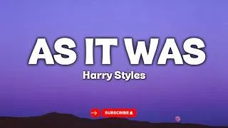 Thumbnail: Harry Styles – As It Was (Lyrics)