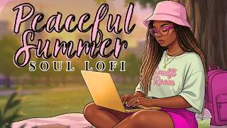 Thumbnail: Peaceful Summer Focus ☀️ | Summer Afro Soul Grooves + R&B Beats for Work & Creativity