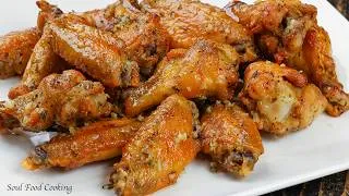 Thumbnail: How to Make Garlic Butter Wings - Crispy Baked Chicken Wings Recipe