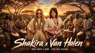Thumbnail: Shakira x Van Halen | Waka Waka x Jump (Afro Soul Cover) 🔥| Epic Afro Soul Mashup 2026