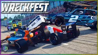 Thumbnail: TALLADEGA F1 vs. NASCAR MADNESS! | Wreckfest
