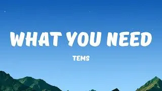 Thumbnail: Tems - What You Need | Lyrics