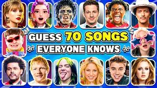 Thumbnail: GUESS THE 70 SONGS EVERYONE KNOWS | Life Goes On, Billie Jean, See You Again... 🤯🎵 | Song Quiz