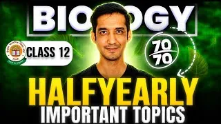 Thumbnail: Score 95% in Biology Half yearly Exam🔥 | Most Important Topics 🔥|Class 12| Sourabh Raina