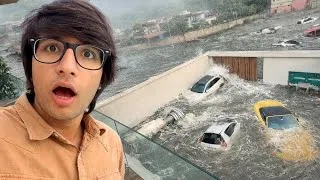 Thumbnail: घर के बाहर बाढ़ आगयी 😱 || Sourav joshi vlogs #souravjoshivlogs #shortsfeed #rain #viralvideos 