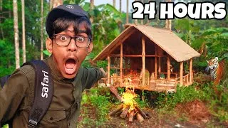 Thumbnail: Surviving 24 Hours In A Jungle Forest !!