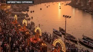 Thumbnail: “Varanasi Ganga Aarti ✨ | Divine Flames & Spiritual Energy | Cinematic Bhakti”#varanasi #gangaaarti 