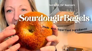 Thumbnail: Delicious Superfood Sourdough Bagels with Home Milled Wheat, Diastatic Malt Powder & Maple Syrup