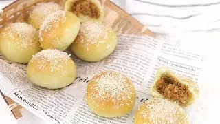 Thumbnail: Mini Onde Onde Buns with Gula Melaka Filling | Sourdough recipe |  娘惹椰丝小麵包