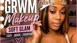 Thumbnail: GRWM Makeup Tutorial ✨ Soft Glam + Silk Scarf Look | Easy Everyday Makeup