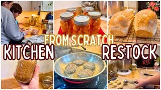 Thumbnail: Pantry Restock FROM SCRATCH Breakfast sausage, canning, baking + taco seasoning