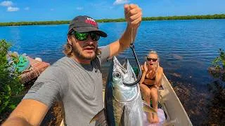 Thumbnail: Using a BIG bait off the Jon Boat {Catch & Cook}