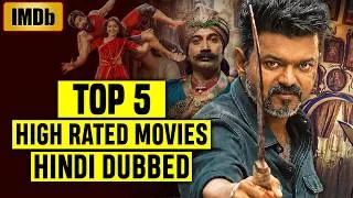 Thumbnail: Top 5 Highest Rated South Indian Hindi Dubbed Movies on IMDb 2026 | Part 64