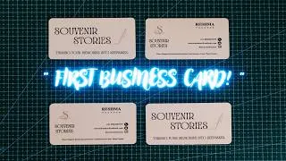 Thumbnail: Making My First Business Card | Startup Journey
