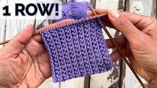 Thumbnail: Easy Reversible One-Row Knitting Pattern That Lays Flat (For Blankets & Scarves) -  So Woolly