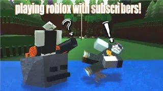 Thumbnail: Playing roblox with subscribers!