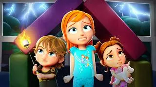 Thumbnail: iNDOOR CAMPiNG the MOViE!! Adley, Niko, & Navey Sleepover in the BEST FORT EVER! mini scary surprise