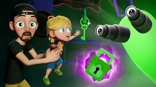Thumbnail: ESCAPiNG  the GREEN RAiNBOW GHOST!! 🟢👻 GREEN Compilation.. Adley & Dad Unlock the Portal Door..