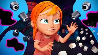 Thumbnail: RAiNBOW GHOST CARTOON!! BLUE Compilation.. Adley escapes the Portal house & dad finds the blue key..