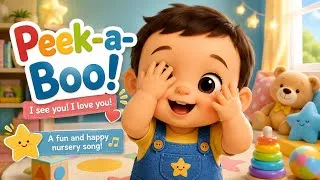 Thumbnail: Peek-a-Boo! 👶🐻 Fun Nursery Song for Babies & Toddlers | Clap, Wave & Sing Along