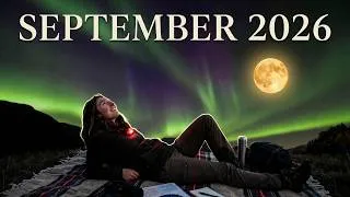 Thumbnail: September 2026 Night Sky: Equinox Auroras, Harvest Moon & A Distant Planet at Its Brightest