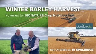 Thumbnail: Tardis Winter Barley Harvest at Happy Days Farms, Lincolnshire | Bionature Crop Nutrition Spaldings