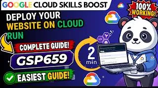 Thumbnail: Deploy Your Website on Cloud Run | Lab Solution | #GSP659 #qwiklabsarcade2026 | Google Cloud Arcade