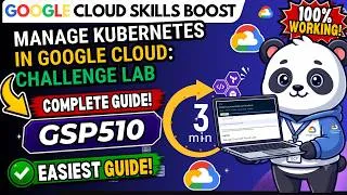 Thumbnail: Manage Kubernetes in Google Cloud: Challenge Lab | #GSP510 #qwiklabsarcade2026 Solution in Easy Step