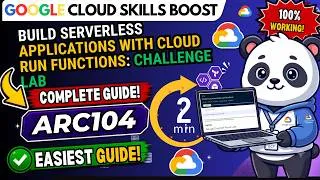 Thumbnail: Build Serverless Applications with Cloud Run Functions: Challenge Lab #ARC104
