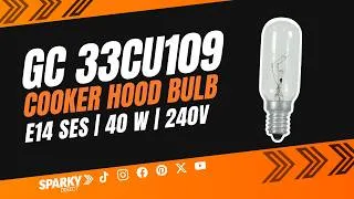 Thumbnail: Global Components 33CU109 | E14 SES Cooker Hood Light Bulb | 40W
