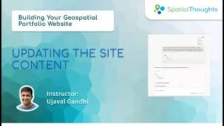 Thumbnail: 06. Updating the Site Content - Building Your Geospatial Portfolio Website