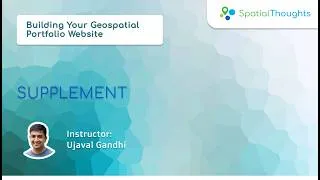 Thumbnail: Supplement - Building Your Geospatial Portfolio Website