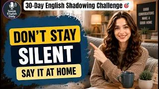 Thumbnail: Speak English Confidently at Home | Real Conversations | Shadowing English Speaking Practice