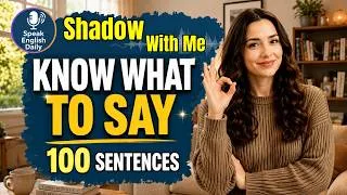Thumbnail: 100 Real English Sentences | Grocery & Asking for Help  | Shadowing English Speaking Practice