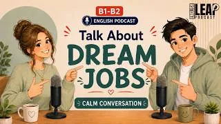 Thumbnail: English Podcast For Learning English Conversation | WHAT’S YOUR DREAM JOB? Real Easy English B1–B2