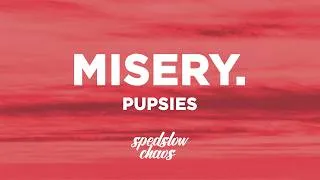 Thumbnail: pupsies - misery. (Lyrics)