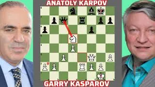 Thumbnail: Legends Vs Legends Garry Kasparov Vs Anatoly Karpov "1/2" Moscow-4teams 1981 😱