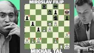 Thumbnail: Mikhail Tal Vs Miroslav Filip 😱1-0😱 Portoroz Interzonal 1958 Spanish Game Chigorin Defense 🔥