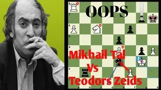 Thumbnail: Mad Genius Mikhail Tal Vs Teodors Zeids Riga-Ch Final 1952 Queen's Gambit Declined Chigorin Defense