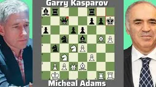 Thumbnail: Micheal Adams Vs Garry Kasparov Linares 2005 Sicilian Defense Chess Match 🔥♟️