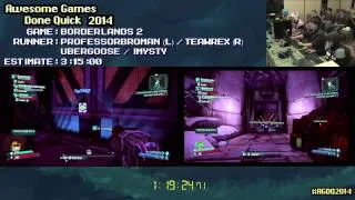 Thumbnail: Borderlands 2 :: Speed Run in 2:39:37 (Co-op) #AGDQ 2014