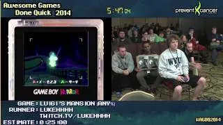 Thumbnail: Luigi's Mansion :: SPEED RUN (0:14:23) (Glitched) [GCN] by lukehhhh #AGDQ 2014